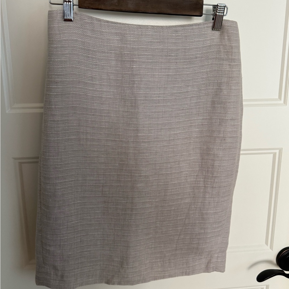 Ann Taylor Classic Gray Pencil Skirt
